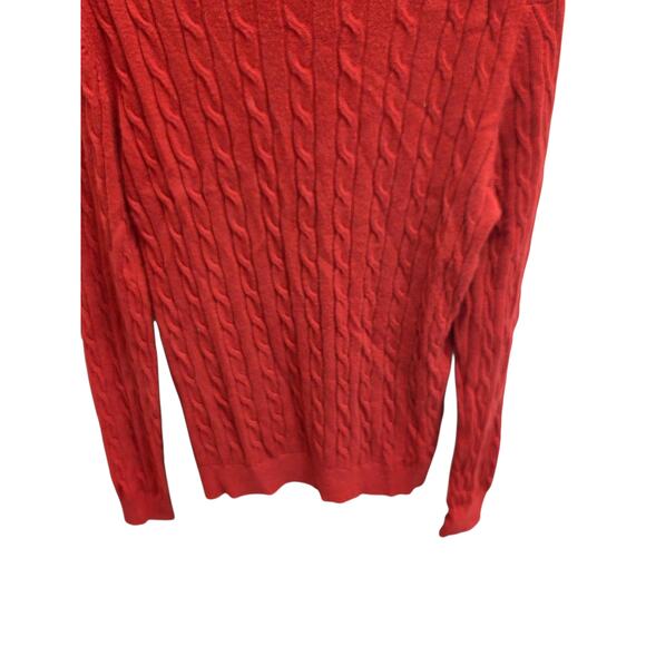 Uniqlo Red Cable Knit Sweater – Men’s Classic Crewneck - M - Picture 3 of 4